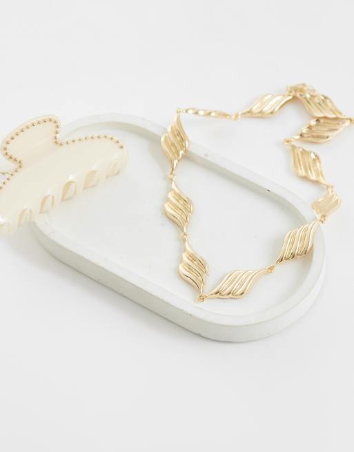 ASOS DESIGN collier à maillons torsadés dorés, 2 de 4