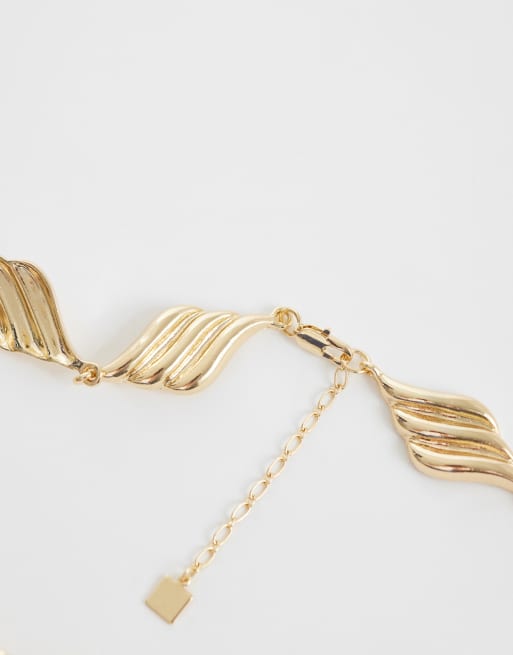 ASOS DESIGN collier à maillons torsadés dorés, 3 de 4
