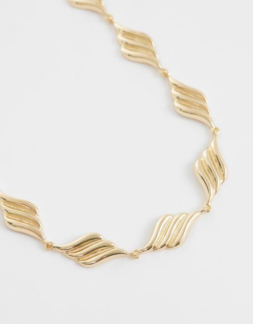 ASOS DESIGN collier à maillons torsadés dorés, 4 de 4