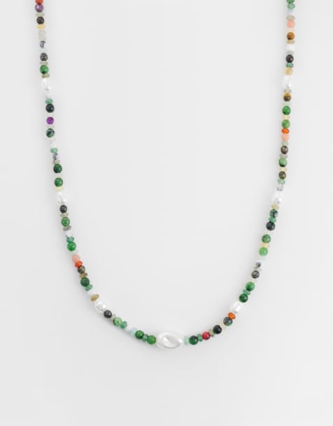 ASOS DESIGN - Collier à perles fantaisie et perles nacrées - Multicolore - view 1