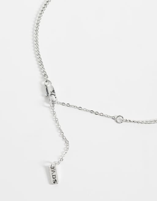 ASOS DESIGN - Collier asymétrique avec pendentif étoile effet fondu - Argenté, 3 de 4