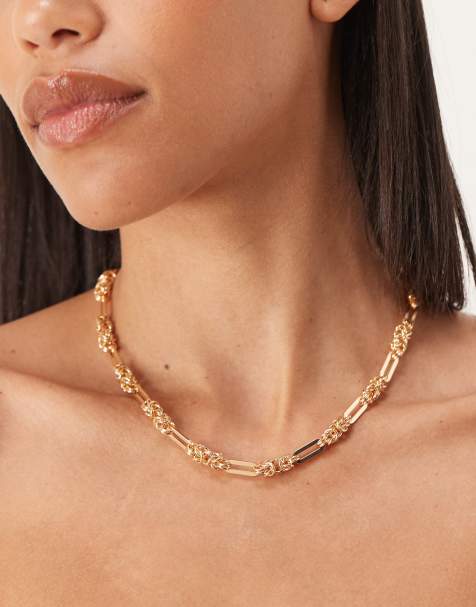 ASOS DESIGN - Collier chaîne à maillons épais - Doré - view 1