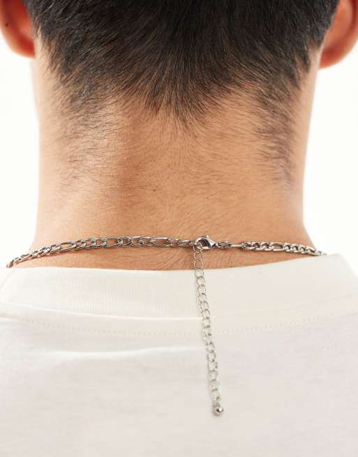 Collier En Argent Maille Figaro - Occasion - Bijou Argenté