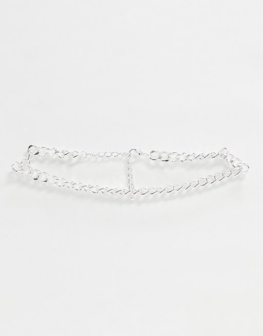 ASOS DESIGN - Collier court chunky et brillant - Argenté, 3 de 4