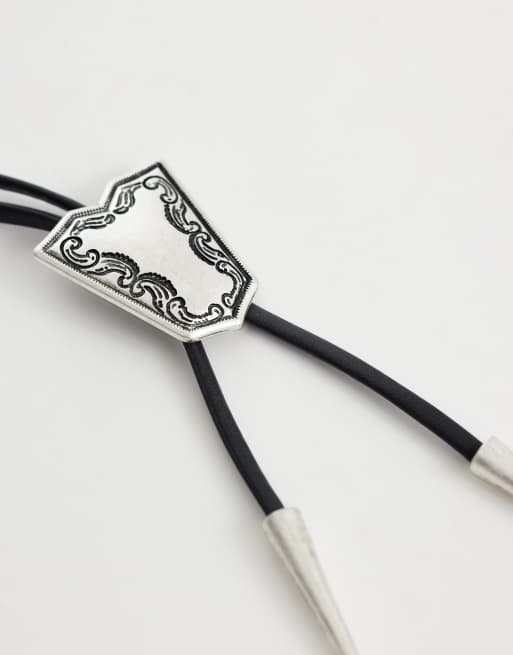 ASOS DESIGN - Collier lasso style western - Argenté, 3 de 4
