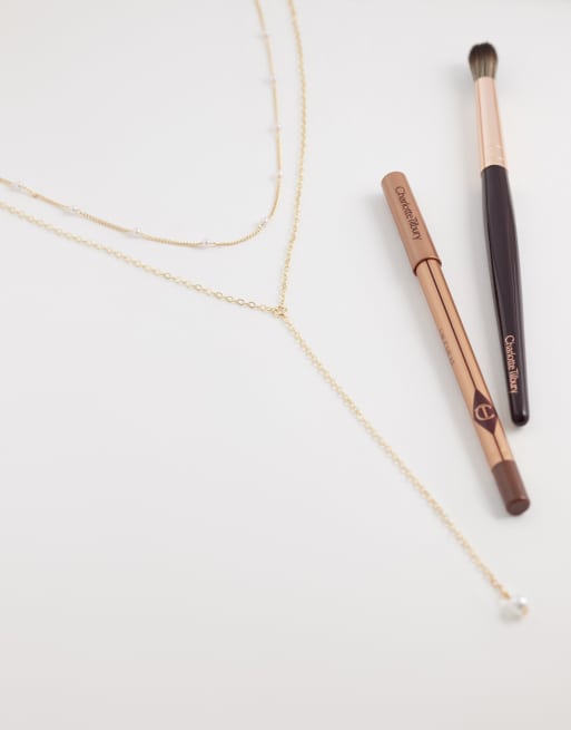 ASOS DESIGN - Collier style lariat délicat orné de perles fantaisie - Doré, 2 de 4