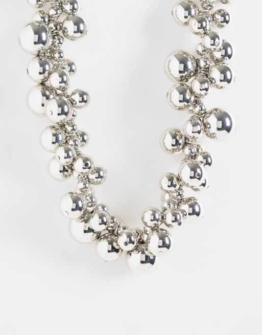 ASOS DESIGN - Collier tendance à boules - Argenté, 2 de 4