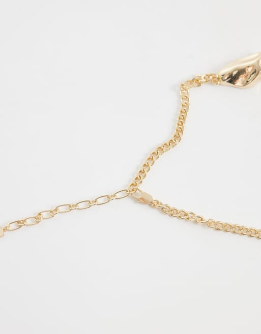 ASOS DESIGN - Collier torque ras du cou effet fondu - Doré, 4 de 4