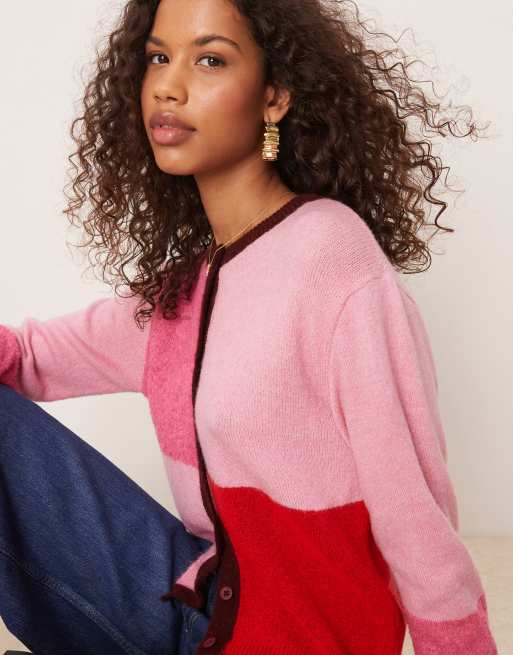 ASOS DESIGN color block boxy fit cardigan | ASOS
