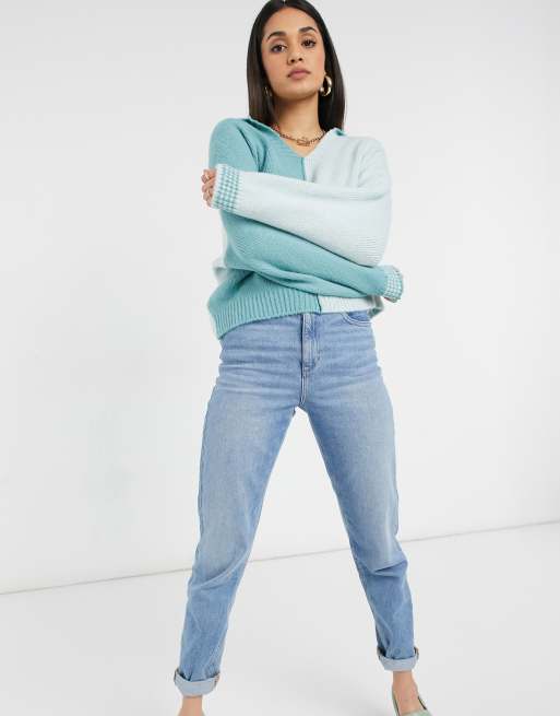 Asos color cheap block sweater