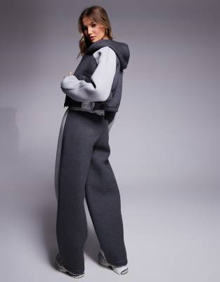 ボトムスその他 ASCLO Deco Pintuck Sweat Pants (5color) ASOS DESIGN color block sweatpants in gray mix - part of a