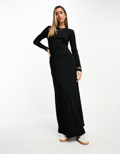 Long fitted dress outlet casual