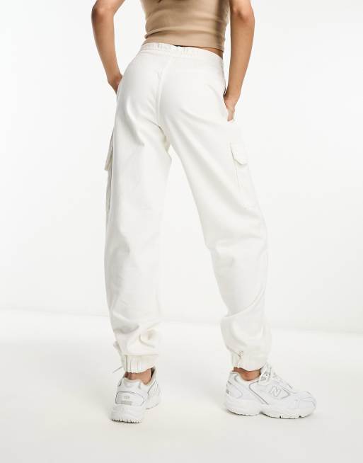 ASOS DESIGN combat cargo trouser in ecru | ASOS