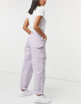 lilac combat trousers