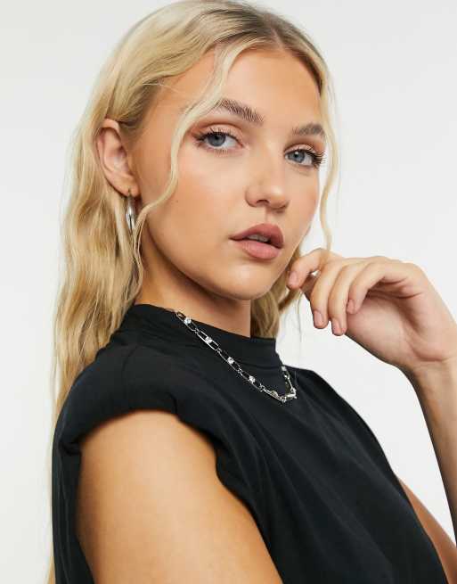 ASOS DESIGN - Combi moulante à épaulettes et motif à carreaux, 3 de 4