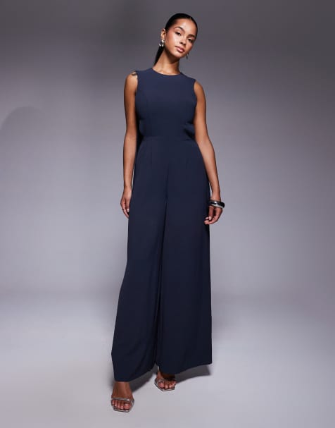 ASOS DESIGN - Combinaison ample à boucle - Anthracite - view 1
