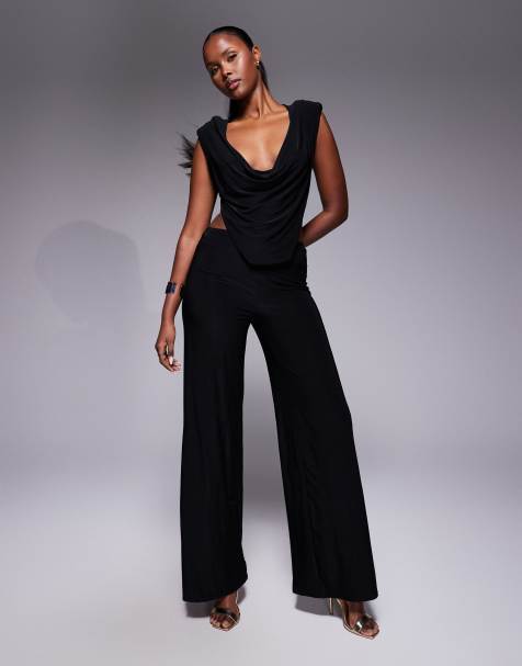 ASOS DESIGN - Combinaison près du corps à découpes - Noir - view 1