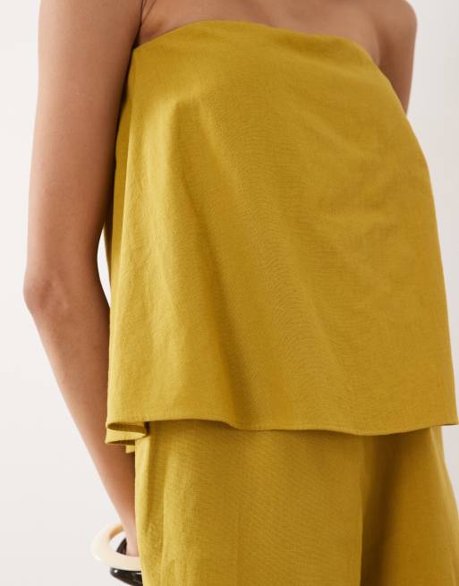 ASOS DESIGN - Combishort bandeau double épaisseur à imprimé fruits tropicaux, 2 de 4