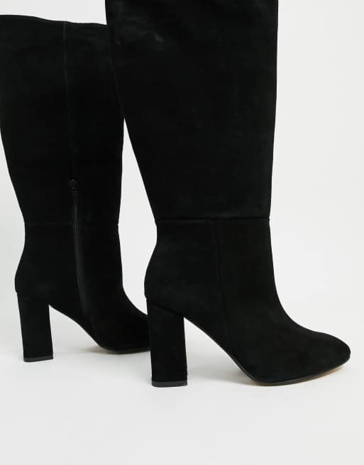 Asos black suede clearance boots