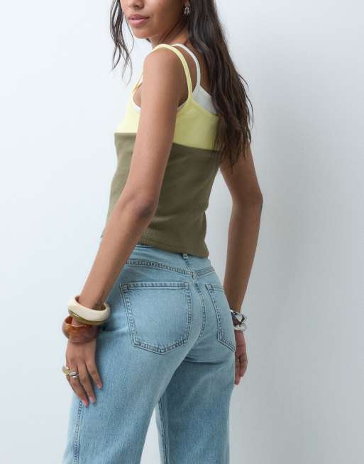 ASOS DESIGN comfort stretch straight leg jean in lightwash, 2 of 5