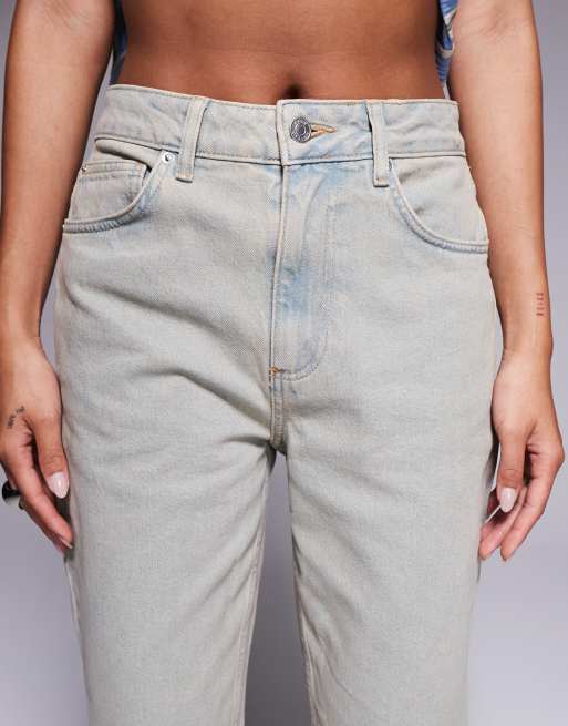 ASOS DESIGN comfort stretch straight leg jean in vintage wash - LBLUE, 3 of 4