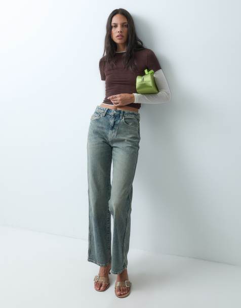 ASOS DESIGN comfort stretch straight leg jean in vintage wash - view 1