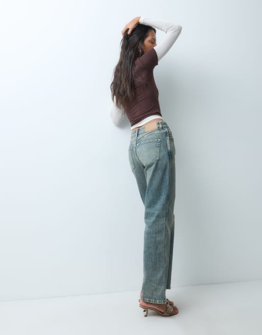 ASOS DESIGN comfort stretch straight leg jean in vintage wash, 5 of 5