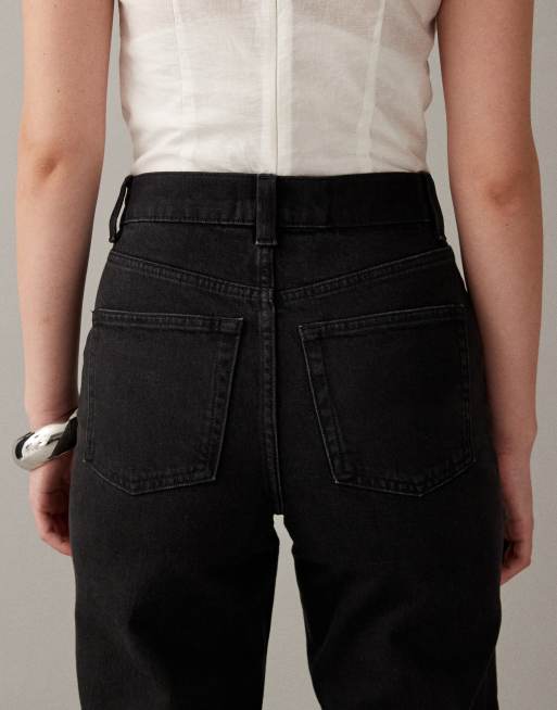 ASOS DESIGN comfort stretch straight leg jeans in black, 3 of 7