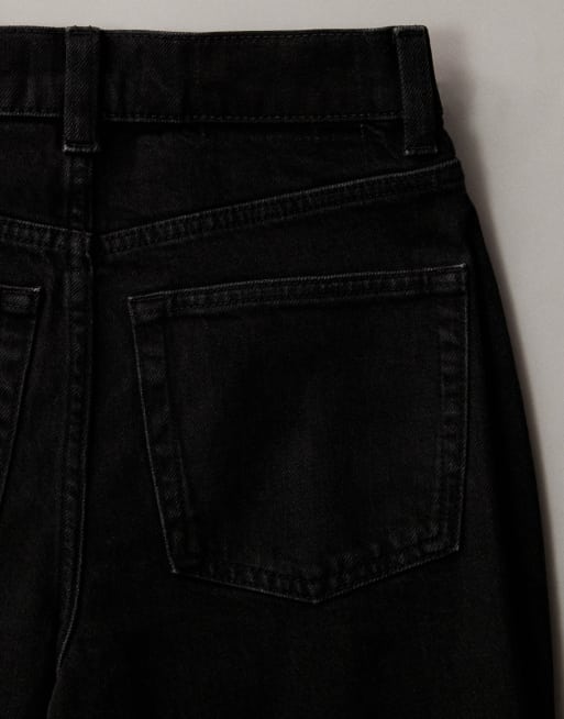 ASOS DESIGN comfort stretch straight leg jeans in black, 7 of 7