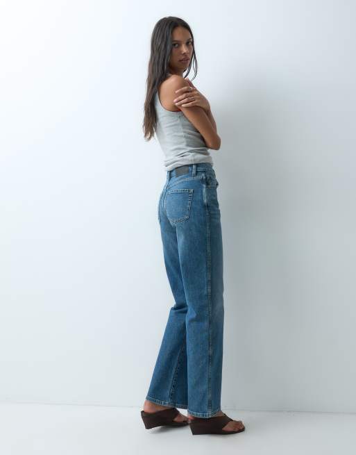 ASOS DESIGN comfort stretch straight leg jeans in dark vintage wash, 2 of 5