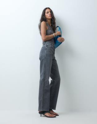 Asos Design Comfort Stretch Straight Leg Jeans In Multi