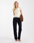 [ASOS DESIGN] ASOS DESIGN comfort stretch straight leg jeans in rinse-Blue 12 Rinse
