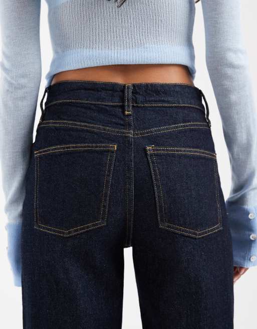 ASOS DESIGN comfort stretch straight leg jeans in rinse, 4 of 5