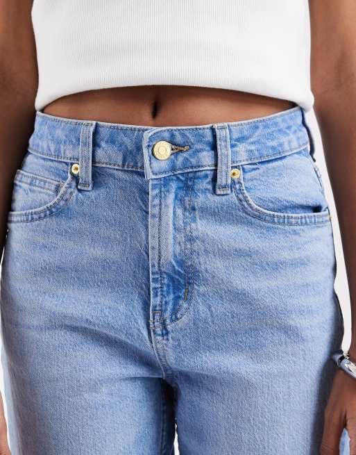 ASOS DESIGN - Comfortabele stretchjeans met rechte pijpen in lichtblauw, 5 van 7
