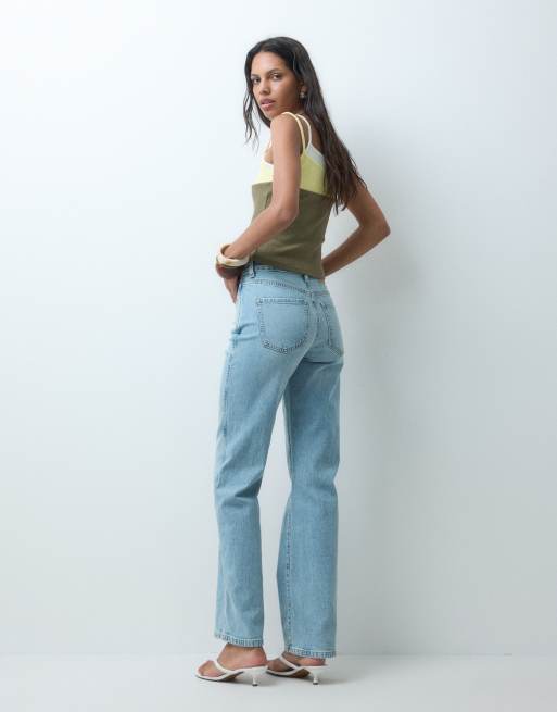 ASOS DESIGN - Comfortabele stretchjeans met rechte pijpen in lichte wassing, 4 van 5