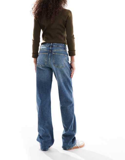 ASOS DESIGN - Comfortabele stretchjeans met rechte pijpen in vintage wassing, 3 van 5