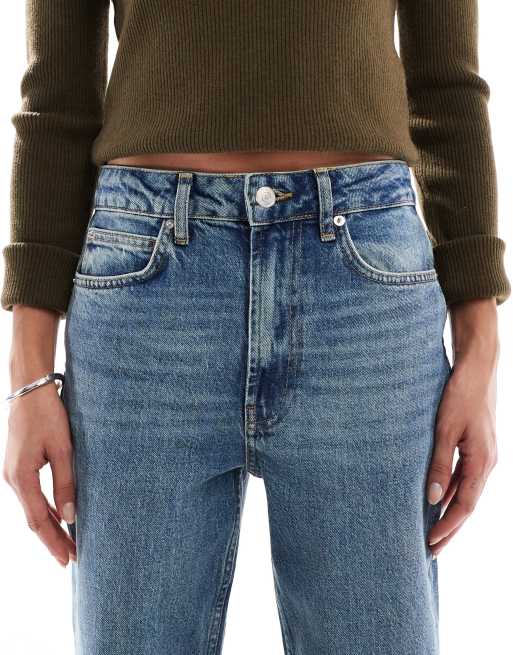 ASOS DESIGN - Comfortabele stretchjeans met rechte pijpen in vintage wassing, 4 van 5