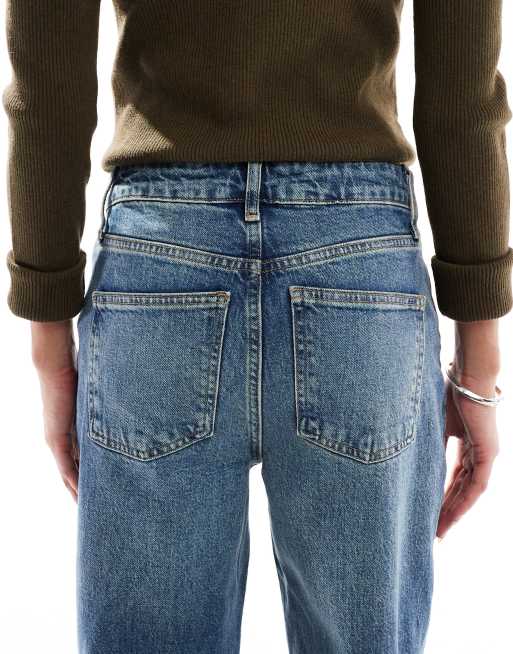 ASOS DESIGN - Comfortabele stretchjeans met rechte pijpen in vintage wassing, 5 van 5