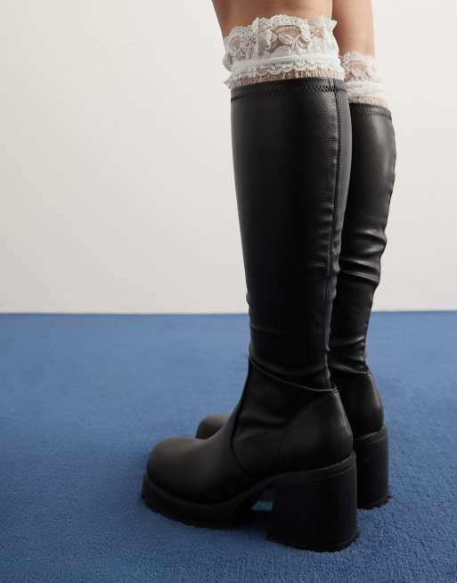 Asos long boots best sale