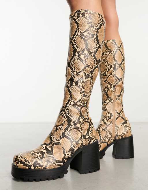 Snake print sale boots asos