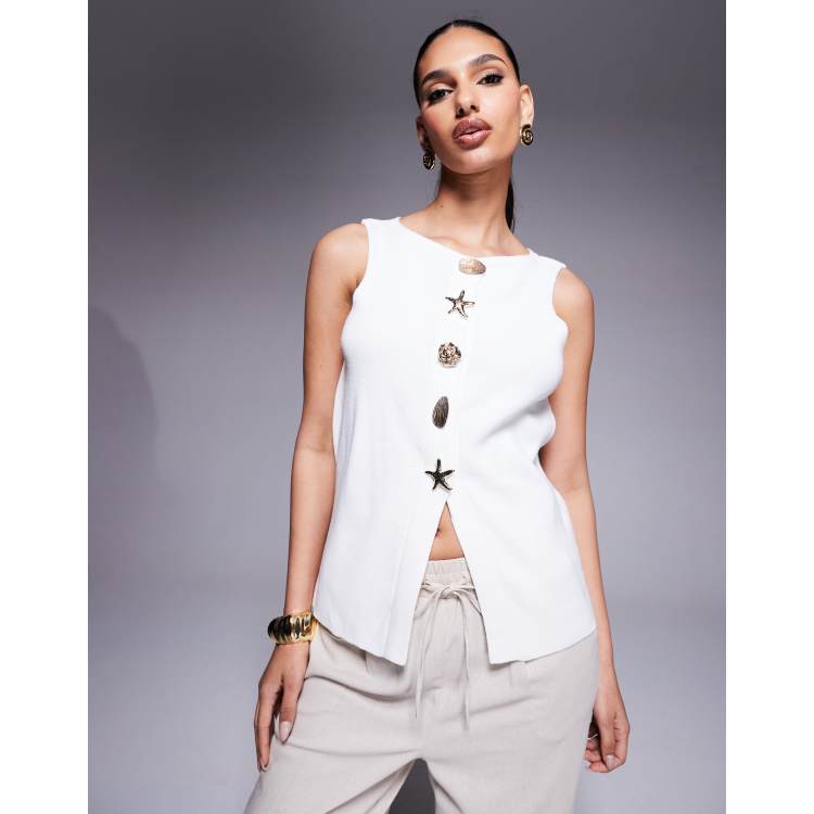 トップス MELT THE LADY collared knit tops Melt the lady collared knit tops.