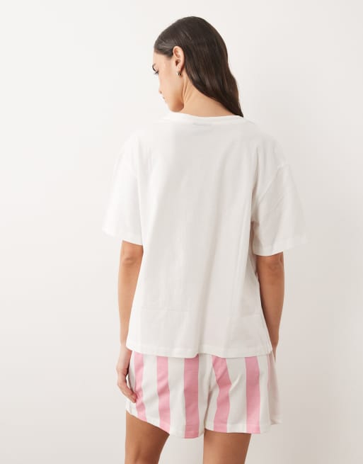 ASOS DESIGN - Completo con T-shirt oversize e pantaloncini con stampa "Dolce Vita", 2 di 4
