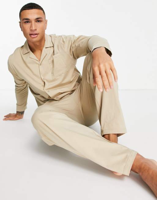 Pantalone beige outlet camicia