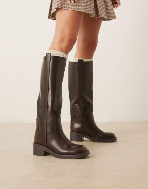ASOS DESIGN - Conan - Bottes chunky à enfiler - Chocolat - view 1