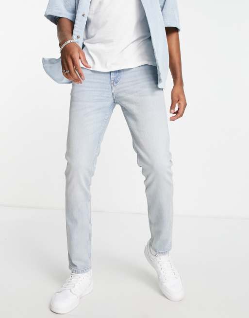 ASOS DESIGN - Cone Mill American Classic - Jeans skinny blu lavaggio chiaro 