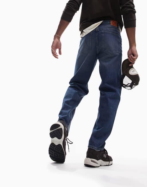 ASOS DESIGN Cone Mill Denim baggy 'American classic' jeans in tinted dark  wash