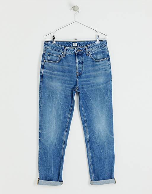 ASOS DESIGN Cone Mill Denim original fit 'American classic' jeans in  vintage mid wash blue