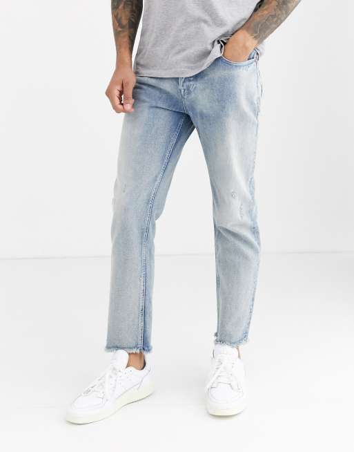 ASOS DESIGN Cone Mill Denim original fit 'American classic' jeans in  vintage dark wash blue