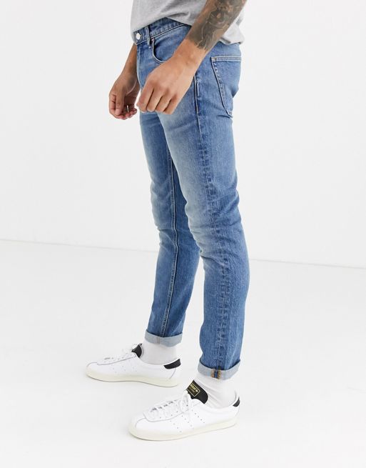 ASOS DESIGN Cone Mill Denim original fit 'American classic' jeans in  vintage dark wash blue