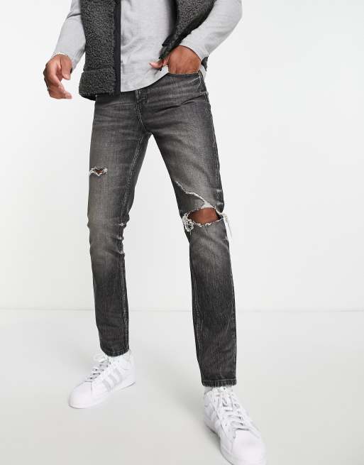 DTT Skinny Fit Rip & Repair Jeans – Don't Think Twice